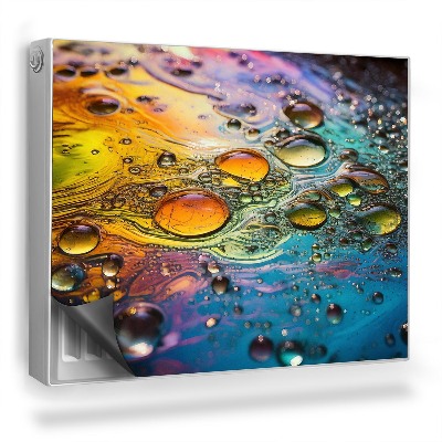 Mata magnetyczna na grzejnik Zbliżenie oleju unoszącego się na wodzie