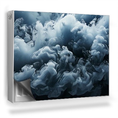 Mata magnesowa na kaloryfer Kłęby szarego gęstego i ciężkiego dymu