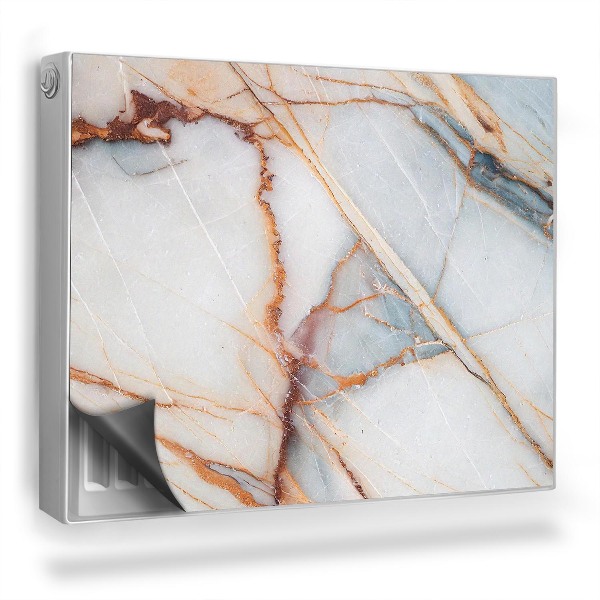 Mata magnetyczna na grzejnik Zbliżenie na strukturę marmuru tekstura