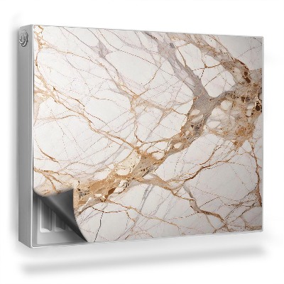 Mata magnetyczna na grzejnik Modna kamienna tekstura marmuru glamour