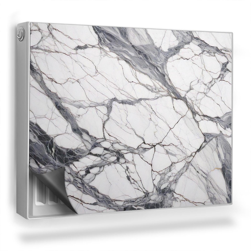 Mata magnetyczna na grzejnik Naturalna tekstura kamień elegancki marmur