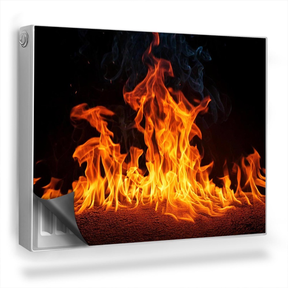 Mata magnesowa na kaloryfer Ogień gorące płomienie ogniska