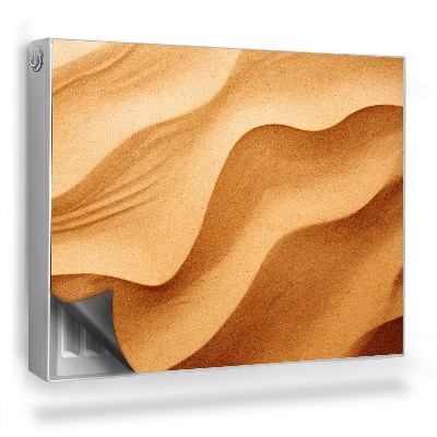 Mata magnesowa na kaloryfer Pofalowany piasek światłocień ciepłe barwy