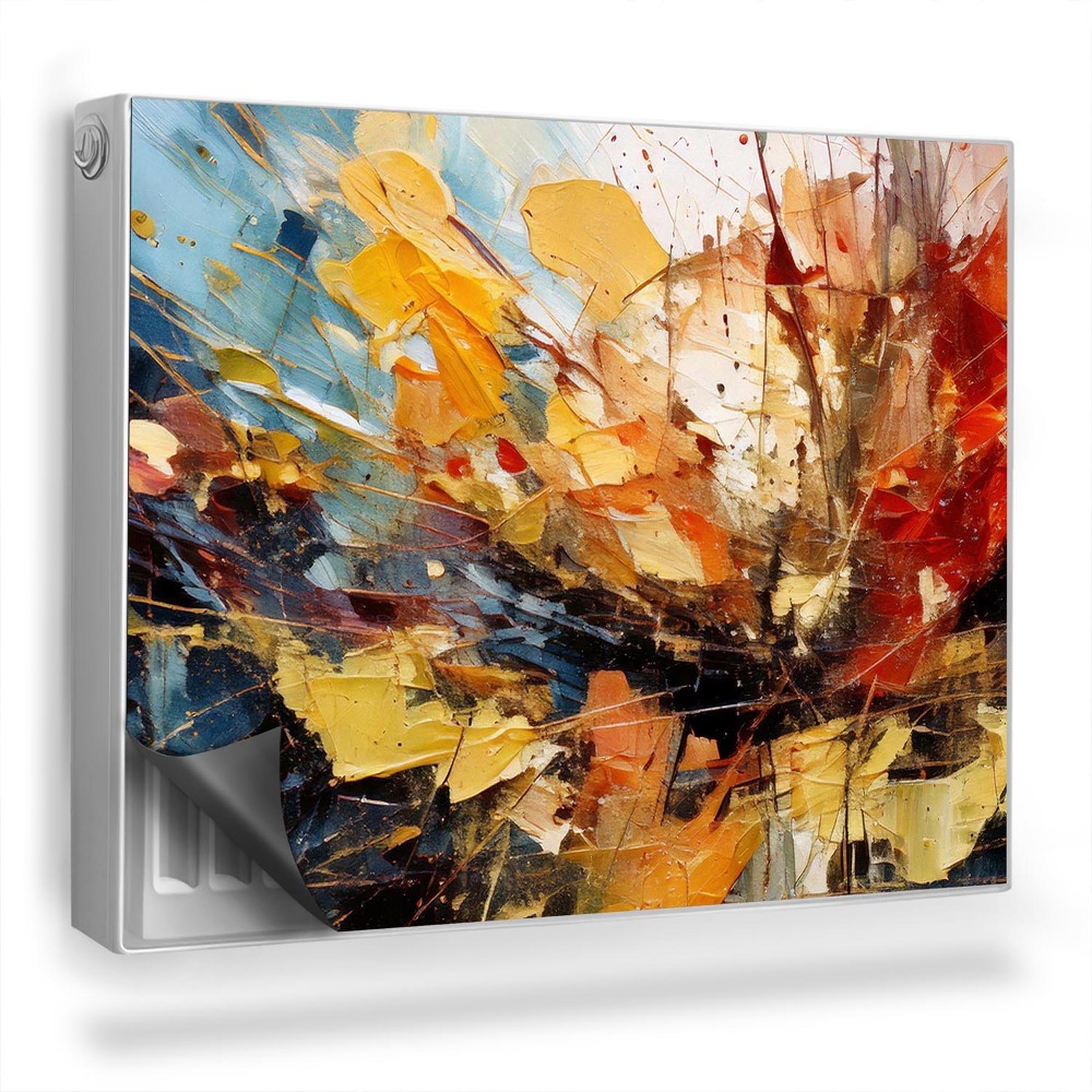 Mata magnesowa na kaloryfer Abstrakcja malarska dynamiczna kompozycja