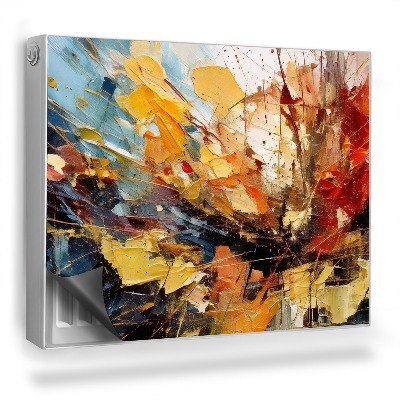 Mata magnesowa na kaloryfer Abstrakcja malarska dynamiczna kompozycja