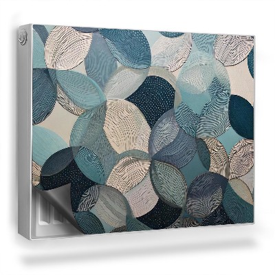 Mata magnesowa na kaloryfer Wiele zachodzących na siebie okręgów