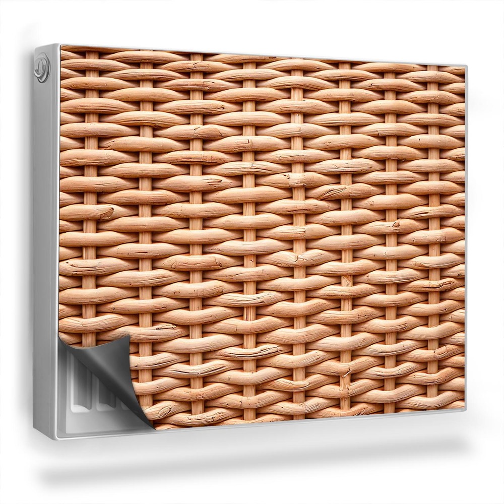 Mata magnetyczna na grzejnik Wiklinowa plecionka naturalne barwy