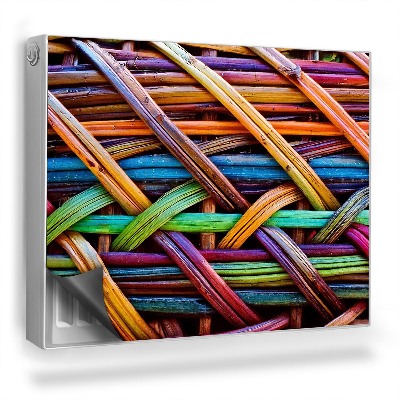 Mata magnetyczna na grzejnik Zbliżenie na wiklinowy splot