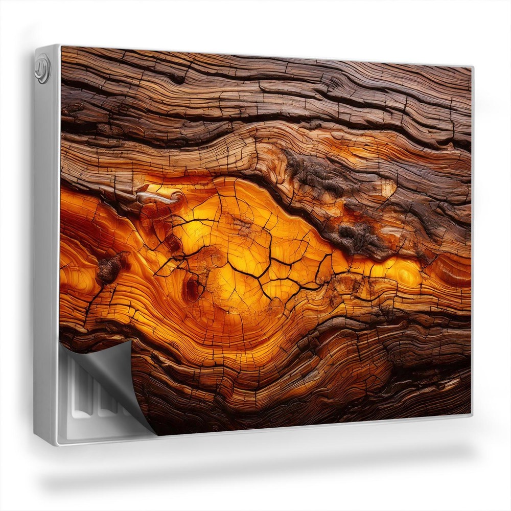 Mata magnetyczna na grzejnik Żywica w drewnie naturalna tekstura