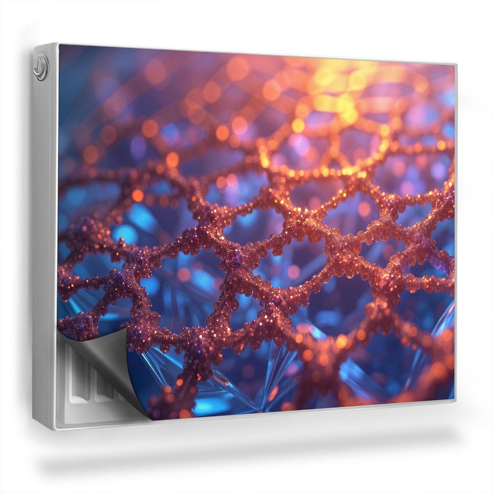 Mata magnetyczna na grzejnik Ażurowa biologiczna struktura z kryształów