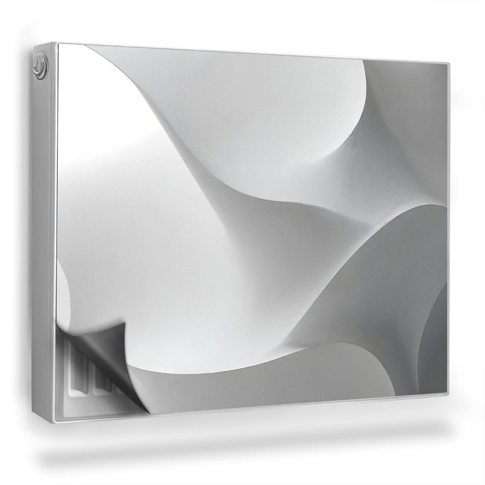 Mata magnesowa na kaloryfer Abstrakcyjna opływowa kompozycja geometrii