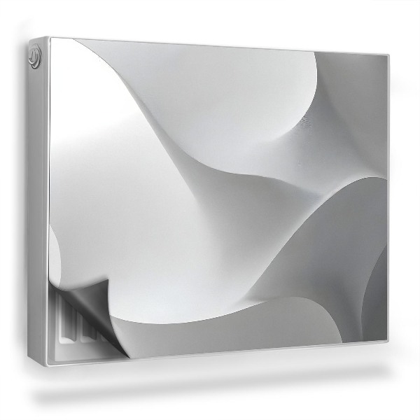 Mata magnesowa na kaloryfer Abstrakcyjna opływowa kompozycja geometrii