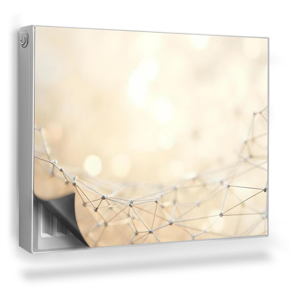 Mata magnetyczna na grzejnik Abstrakcyjna delikatna struktura pajęczyna