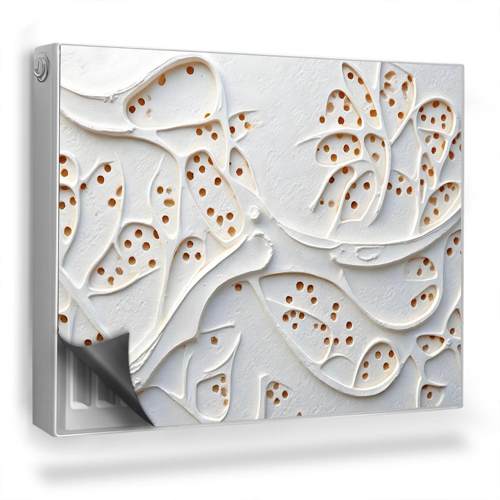 Mata magnetyczna na grzejnik Ażurowa abstrakcyjna struktura, przestrzeń