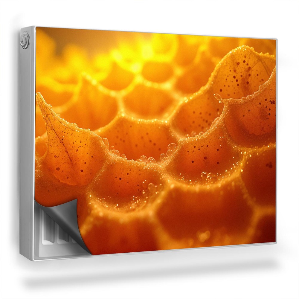 Mata magnesowa na kaloryfer Geometryczne kształty w piasku abstrakcja