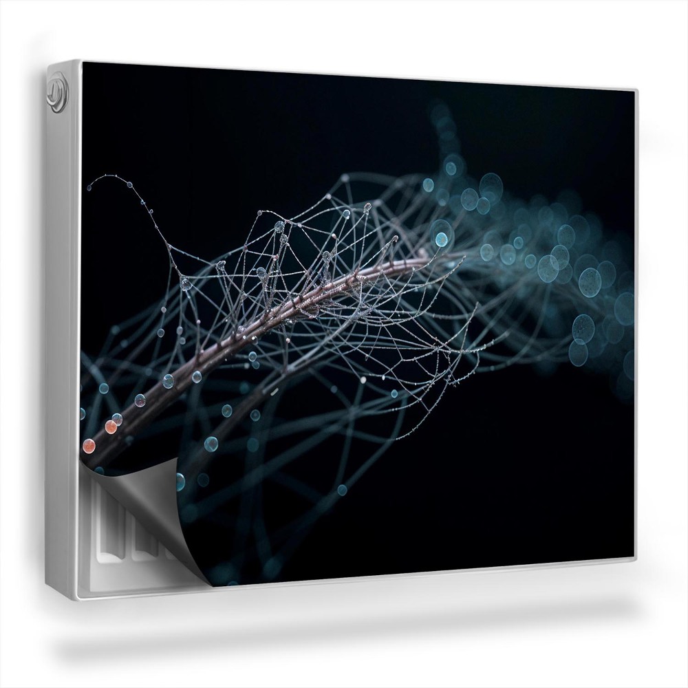 Mata magnetyczna na grzejnik Abstrakcyjna sieć nowoczesna ilustracja