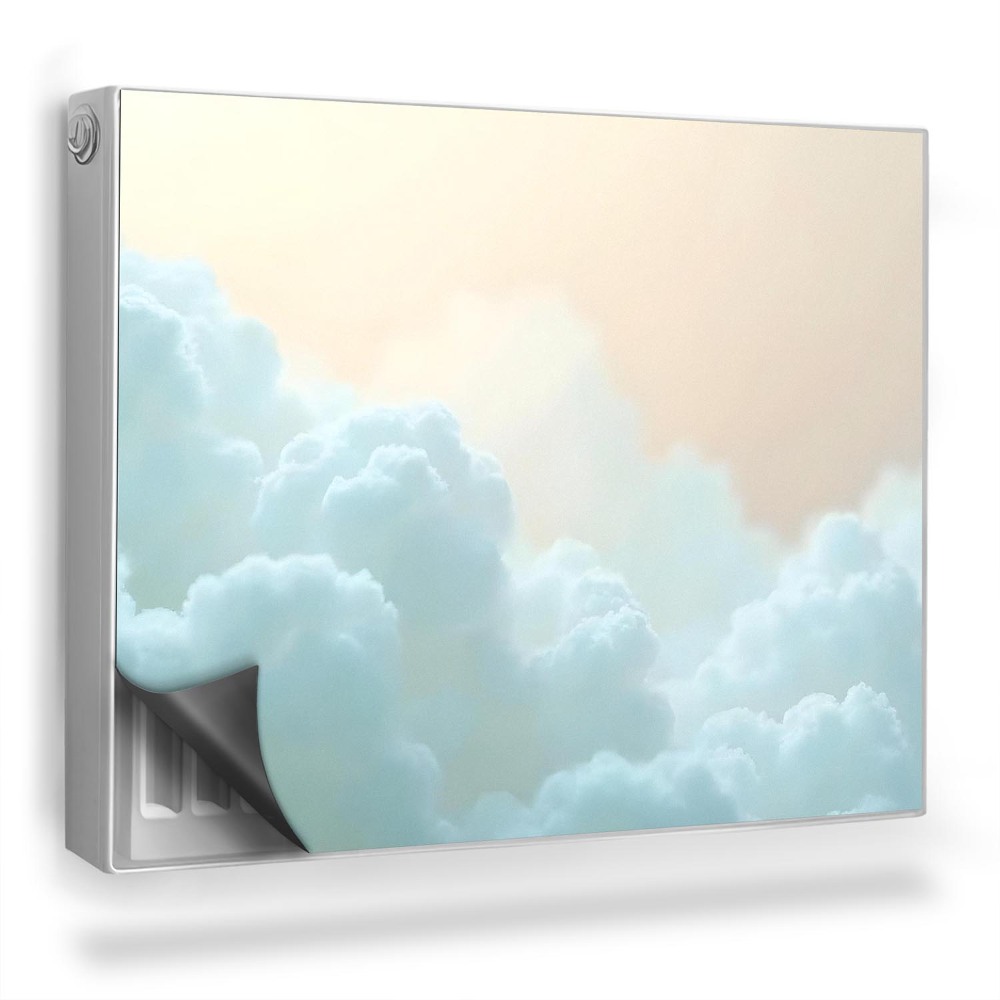 Mata magnesowa na kaloryfer Jasne obłoki pastelowe chmurki na niebie