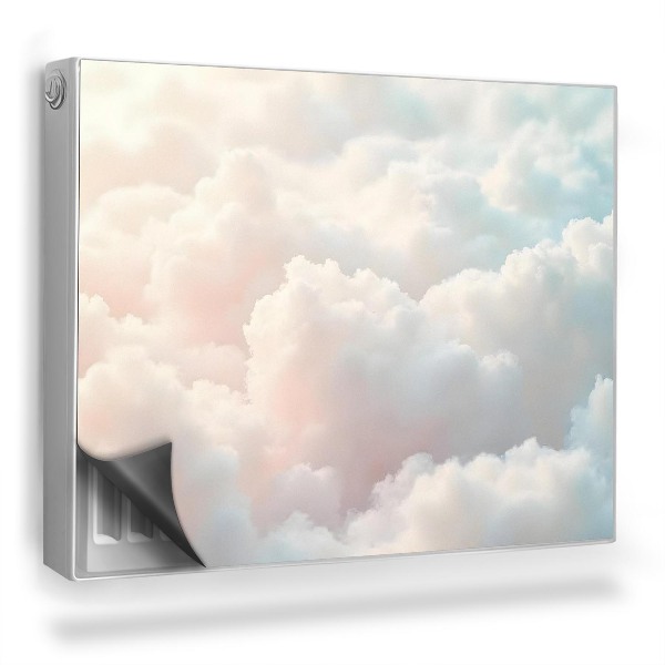 Mata magnetyczna na grzejnik Pastelowe obłoki jasne niebo i chmury
