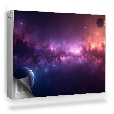 Mata magnesowa na kaloryfer Mgławica gwiazdy i planety w kosmosie