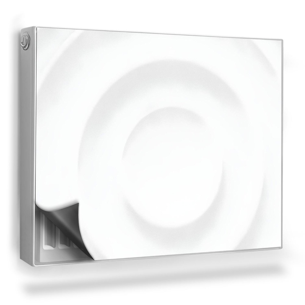 Mata magnetyczna na grzejnik Jasne okręgi ilustracja struktury 3D