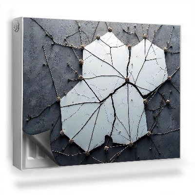 Mata magnesowa na kaloryfer Kamień poprzecinany cienkimi rozgałęzieniami