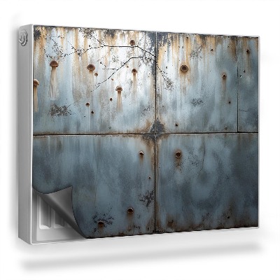 Mata magnetyczna na grzejnik Metalowa zniszczona powierzchnia rdza stal