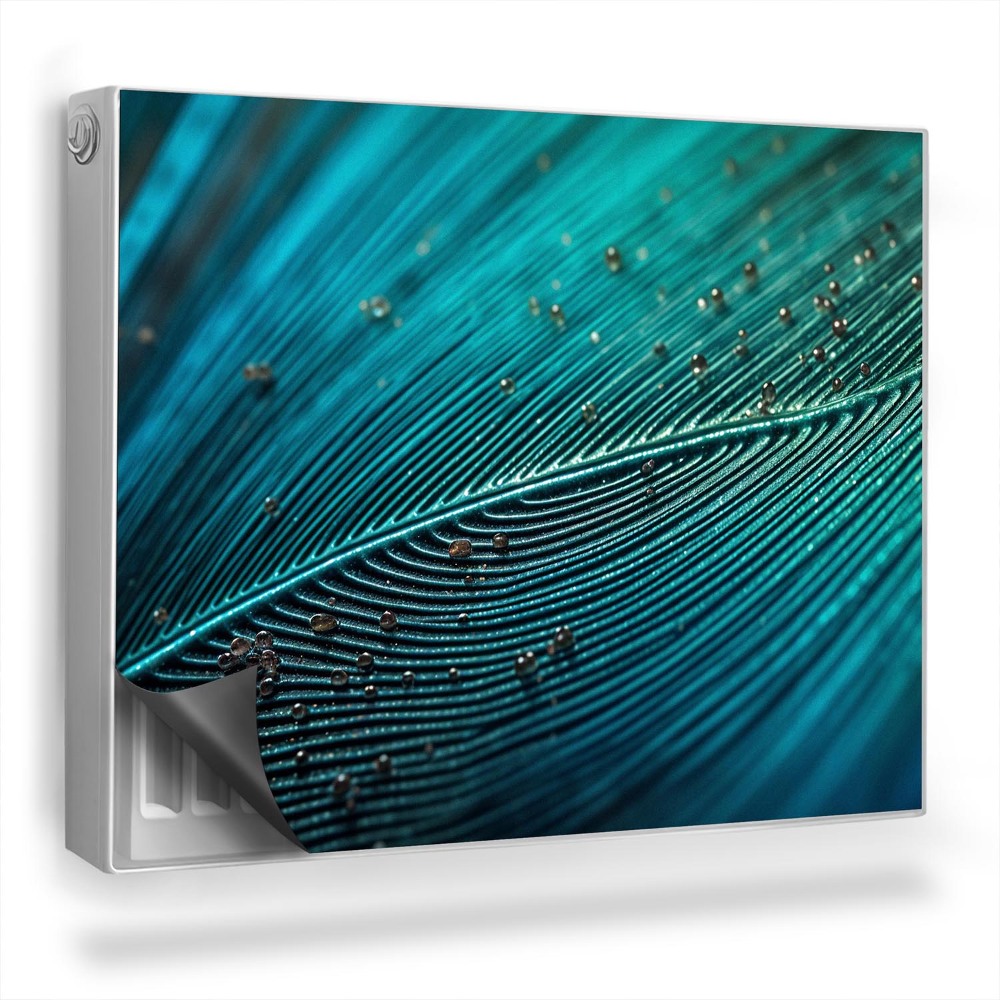 Mata magnetyczna na grzejnik Zbliżenie na intensywną strukturę pióra