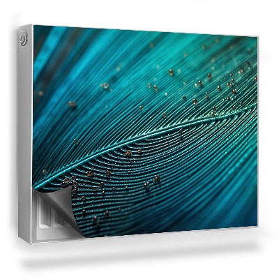 Mata magnetyczna na grzejnik Zbliżenie na intensywną strukturę pióra