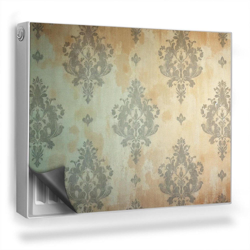 Mata magnetyczna na grzejnik Wzór starej tapety w stylu vintage