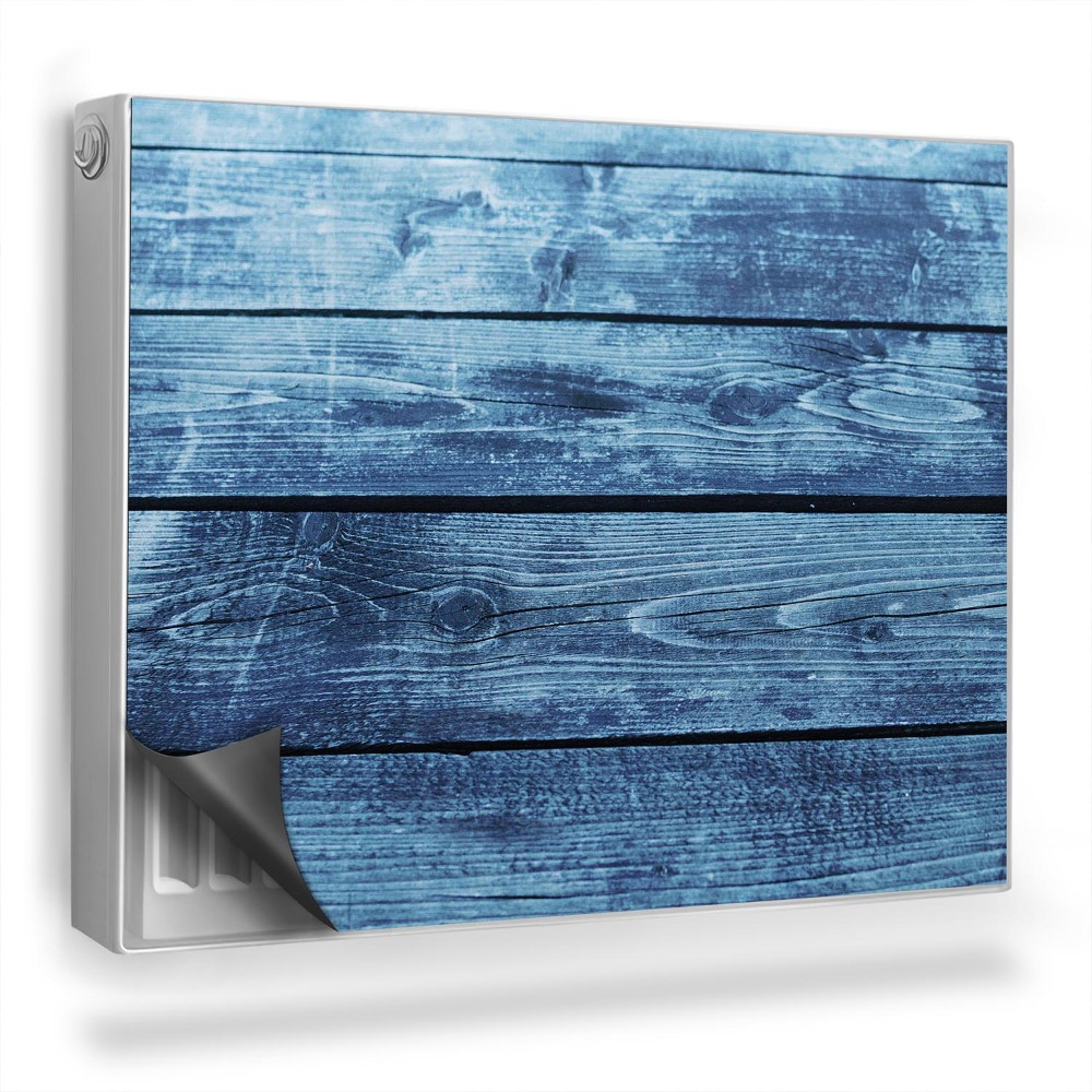 Mata magnetyczna na grzejnik Drewniane zniszczone deski, zimne barwy