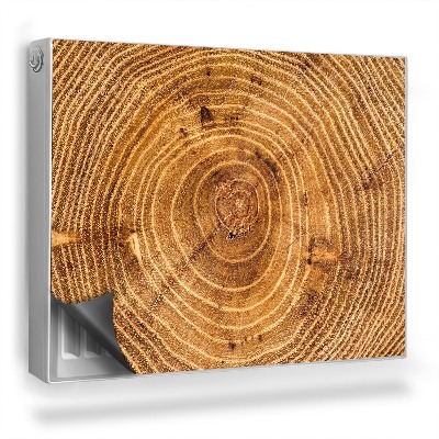 Mata magnetyczna na grzejnik Przekrój pnia starego drzewa sęki słoje