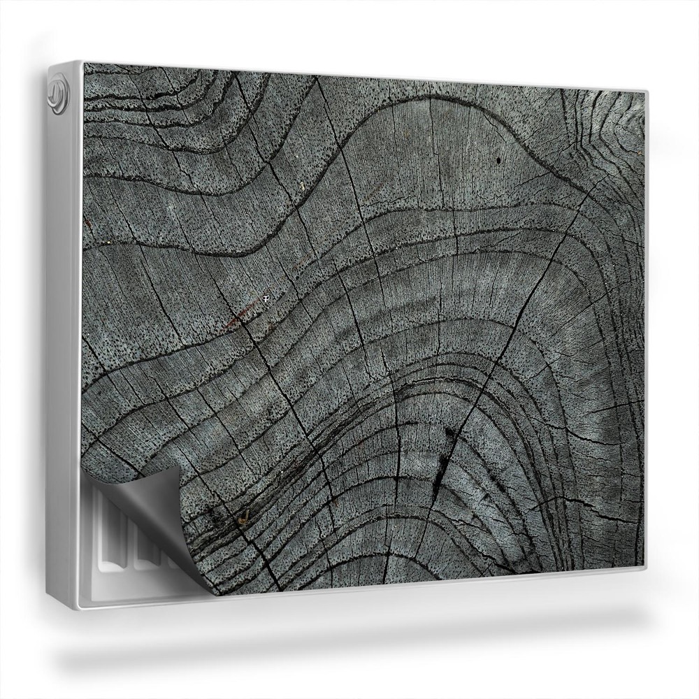 Mata magnesowa na kaloryfer Zbliżenie na przekrój starego drzewa