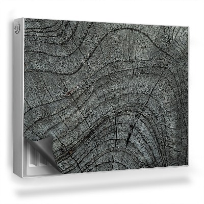 Mata magnesowa na kaloryfer Zbliżenie na przekrój starego drzewa