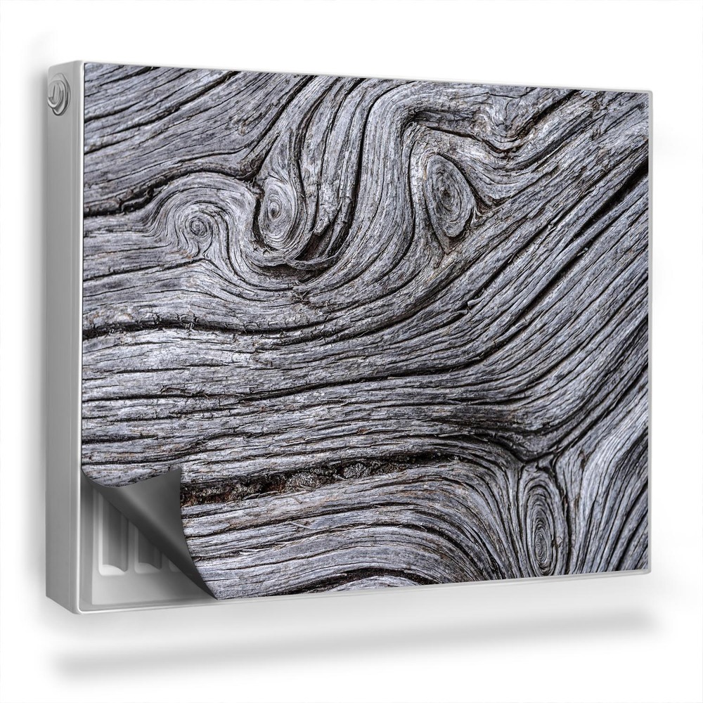 Mata magnesowa na kaloryfer Zbliżenie na stare drewno, sęki i słoje