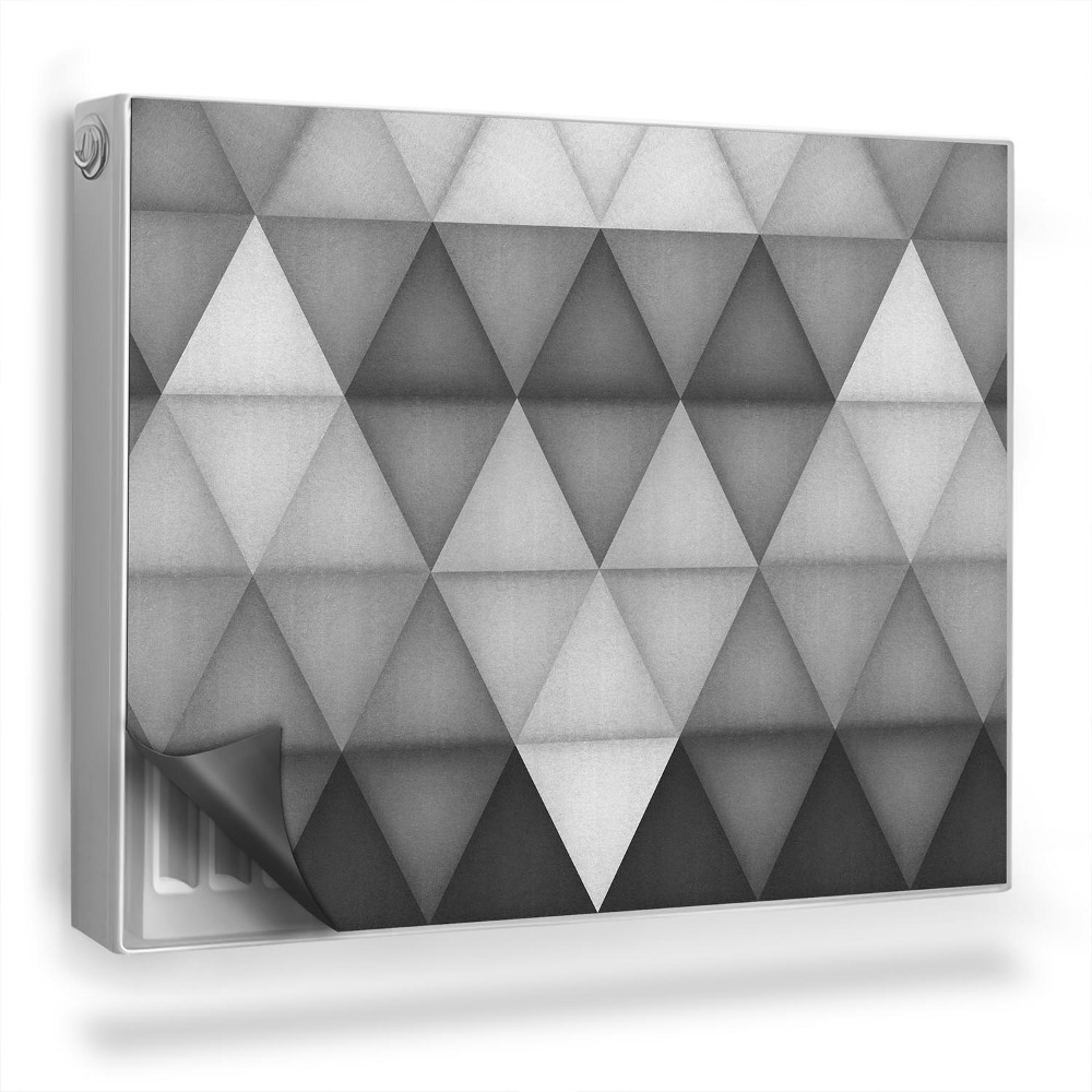 Mata magnesowa na kaloryfer Geometryczny wzór z trójkątów