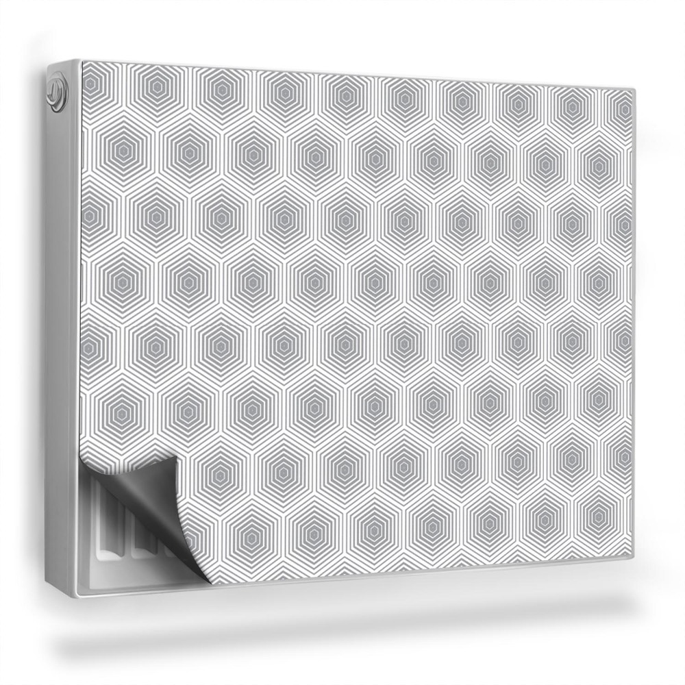 Mata magnetyczna na grzejnik Geometryczny wzór z heksagonów