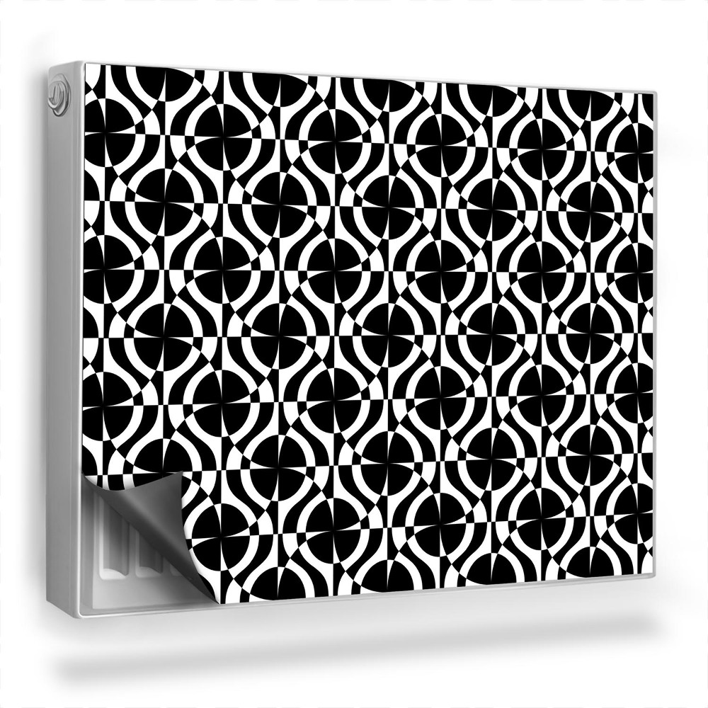 Mata magnesowa na kaloryfer Geometryczny nieregularny wzór, koła