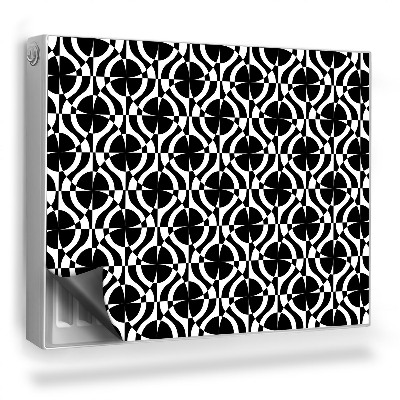 Mata magnesowa na kaloryfer Geometryczny nieregularny wzór, koła