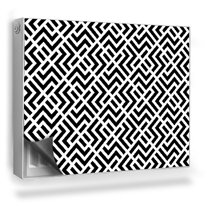 Mata magnetyczna na grzejnik Geometryczny, abstrakcyjny wzór, kontrast