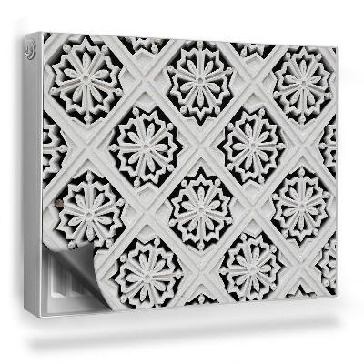 Mata magnesowa na kaloryfer Rzeźbione kwiaty artystyczny witraż w gipsie