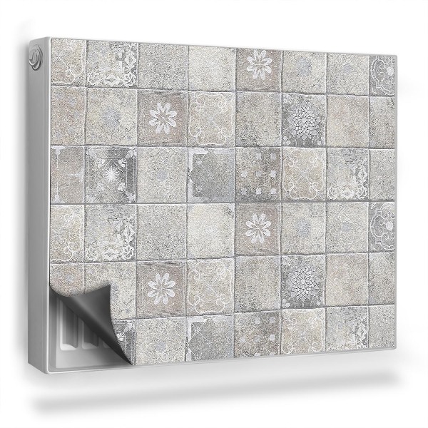 Mata magnesowa na kaloryfer Mozaika starych kafelków ozdobne płytki