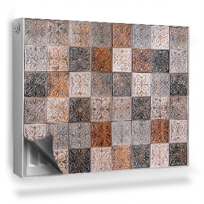 Mata magnetyczna na grzejnik Ornamentalne antyczne kafelki retro mozaika