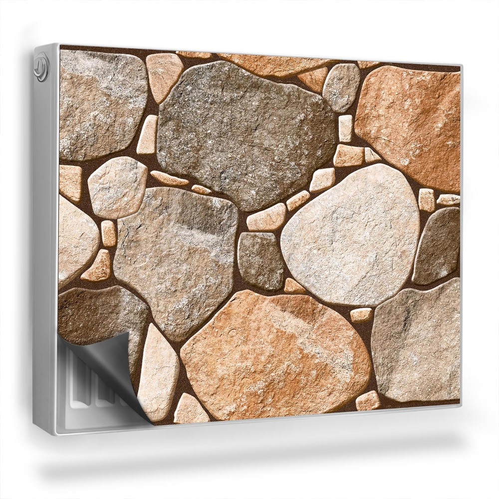 Mata magnetyczna na grzejnik Naturalne kamienie duże i małe