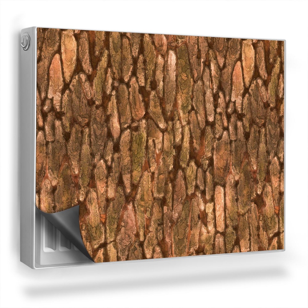 Mata magnesowa na kaloryfer Zbliżenie na korę drzewa naturalne barwy