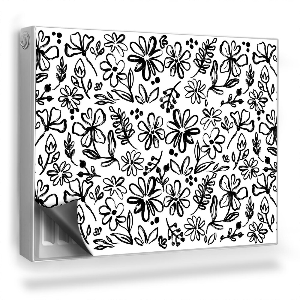 Mata magnesowa na kaloryfer Rysunek polne kwiaty drobny wzór roślinny