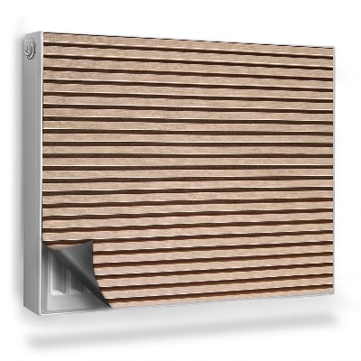 Mata magnesowa na kaloryfer Jasne naturalne drewniane lamele, poziom