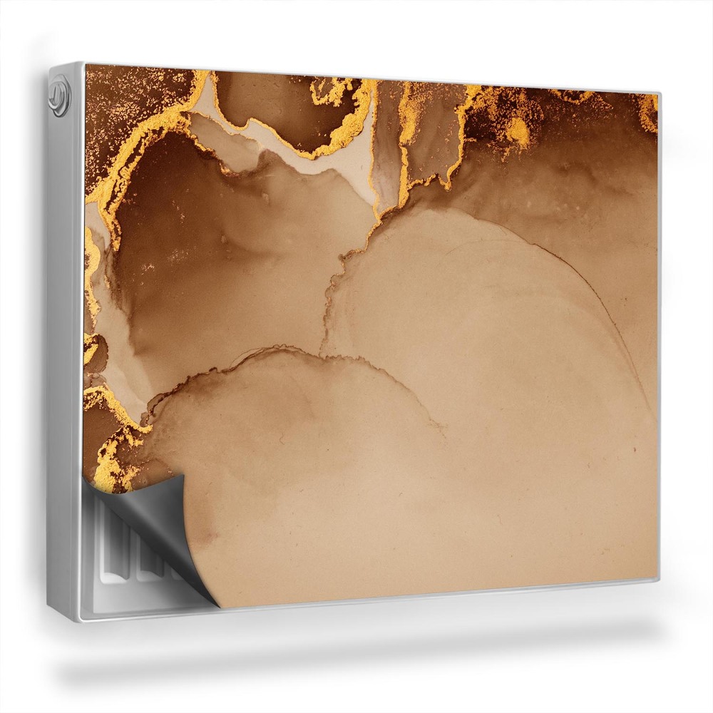 Mata magnesowa na kaloryfer Delikatne plamy malarskie, ciepłe barwy