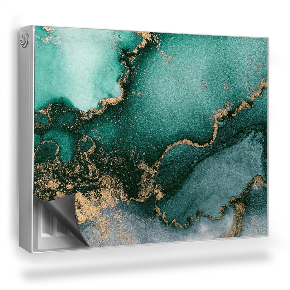 Mata magnesowa na kaloryfer Akwarelowe plamy miętowy rozlany tusz