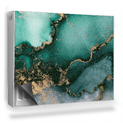 Mata magnesowa na kaloryfer Akwarelowe plamy miętowy rozlany tusz