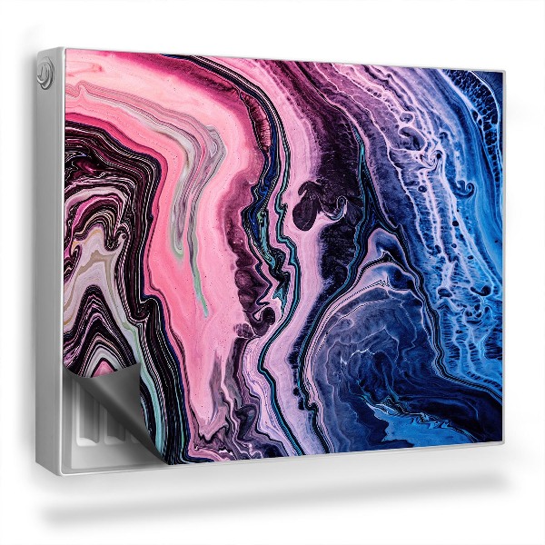 Mata magnesowa na kaloryfer Abstrakcja zmieszane farby rozlany tusz